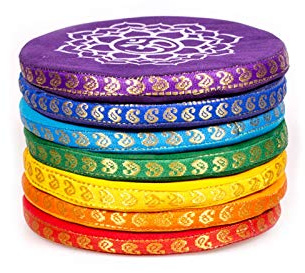 Find Something Different, set di 7 cuscini chakra per campana tibetana