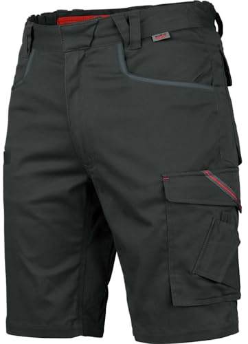 WÜRTH MODYF Arbeitsshorts Stretch X - professionelle Arbeitshose für Herren - Arbeitsshorts mit Reißverschluss - in der Größe 50 in Grau
