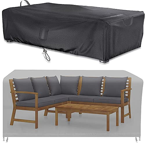 KEKAFU Abdeckung Gartenmöbel, Geeignet FÜR Gartenmöbel Abdeckung, SchutzhÜLle Gartenmöbel, Gartenmöbel Abdeckung Wasserdicht, Wetterfest, 420D Oxford Abdeckung, UV-Beständiges (250x210x90cm)…