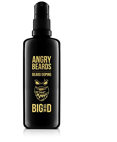 Angry Beards Siero per la crescita della barba per uomini – Formula naturale per una maggiore crescita della barba e capelli più pieni – accelera la crescita della barba – Prodotto per la cura della
