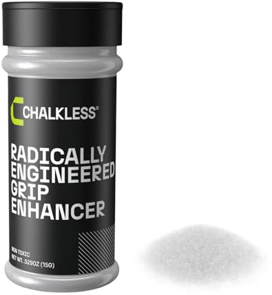 Chalkless Grip Enhancer - Premium Liquid Chalk Alternative & Less Mess Hand Chalk for Weightlifting, Powerlifting, Yoga, Gaming, Climbing, and More, Non-Toxic Long-Lasting & Reliable (15G)