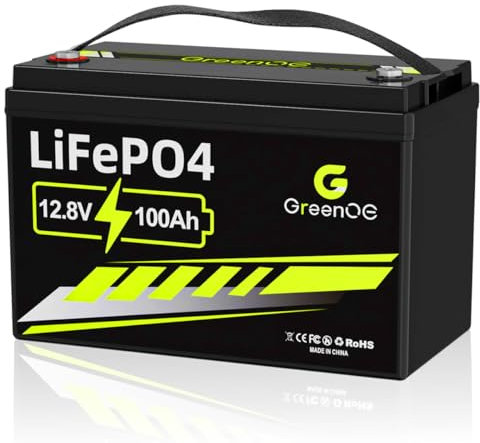 12V 100Ah LiFePO4 Battery, Lithium Battery Deep Cycle Group 31, Smart 100A BMS, 1280Wh Energy, 15000+ Cycle, 10-Year Lifespan for RV, Trolling Motors, Yacht, Marine, Boat, Solar
