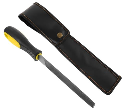 LIFKOME Lima in Acciaio Temprato Da 6 Pollici Lima Piatta in Metallo Impugnatura Comoda E Antiscivolo Strumento Per Affilare E Levigare Superfici Metalliche