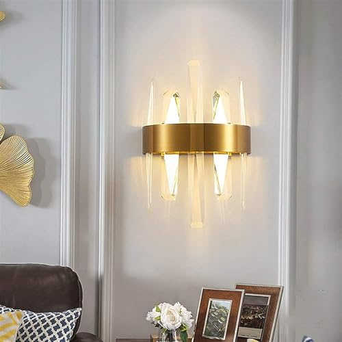 ZLLFHS G9 Lampada da Parete in Torcia in Acciaio Inossidabile per Interni Camera da Letto Soggiorno corridoio corridoio Ristorante Decorazione di placcatura sconde Calda Luce Calda, Luce a