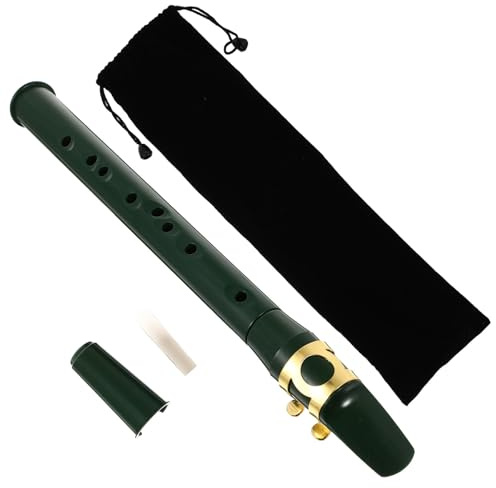 Hohopeti Mini Sassofono Portatile in ABS Verde per Ragazzi e Adulti, Strumento Tascabile Facile da Utilizzare per Allenamento Ritmo e Performance Scolastiche