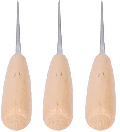 RASTKY Kit per Forare in Acciaio per Utensili in Legno di Pino, Punteruolo in Pelle Fai-da-te Ad Alta Durezza, Punteruoli Durevoli, Strumenti per Perforare le Pelli, Ideali per Progetti di