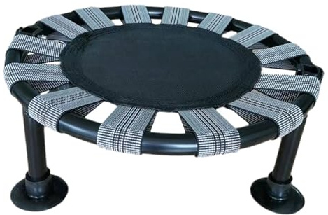AMSLSIU Trampolino per bambini, pieghevole, portatile, robusto, dotato di funzioni di sicurezza migliorate per salti sicuri, mini trampolino per bambini, per interni ed esterni.