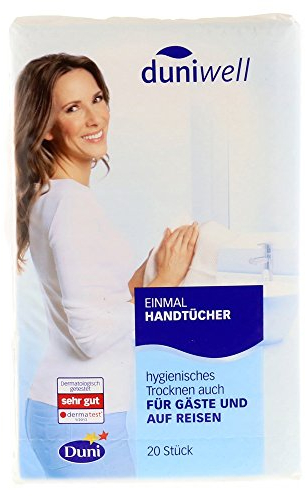 Duni Einmal-Handtücher Airlaid weiß, 25 x 40 cm, 20 Stück 25 x 40 cm