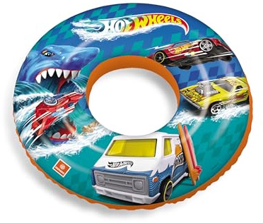 Mondo Hot Wheels 16629 uppblåsbar simring för simning strand hav simbassäng barn ålder 2+