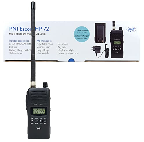 CB-Funkgerät PNI Escort HP 72, Multi-Standard, 4 W, AM-FM, 6-stufig Einstellbarer ASQ, Dual Watch, Scan, Lock, Roger Beep