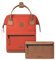 Cabaïa - Adventurer Rucksack Bogota Mini 10L - Wasserabweisend - Laptopfach bis zu 10,5 Zoll - 2 Vordertaschen - vegan zertifiziert - Rucksack für Reisen und Arbeit, Damen & Herren - Orange