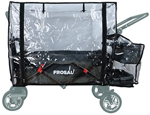Regenverdeck FROSAL Bollerwagen Leo | Regenschutz für Transportwagen faltbar