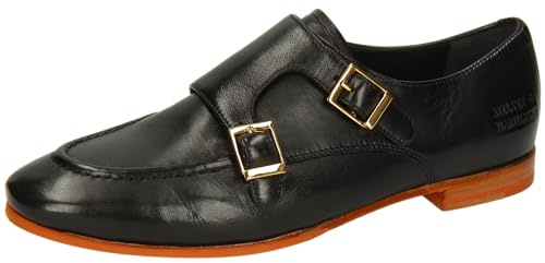 Melvin & Hamilton Ashley 2, Monk-Strap Loafer Donna, Nero, 42 EU