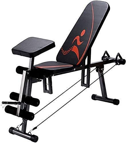 asdchZen Banc De Musculation Haltère Haltérophilie Banc De Musculation Réglable Sit-Ups Équipement De Fitness, RD Réglable, Banc D'Haltères Pliant Multifonction À Domicile Hommes