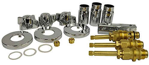 DANCO Bath Tub and Shower 3-Handle Trim Kit for Sterling, Chrome, 1-Kit (39621)