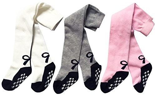 XPX Garment 3er Set Kinder-Strumpfhosen für Mädchen Baby-Strumpfhosen Anti-Rutsch-Baumwollsocken 6-12 Monate