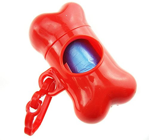Distributeur de sac hygiéniques pour crottes de chien - Boîtier en forme d'os