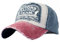 YULOONG Classic Baseball Cap 100% Baumwolle Vintage Washed Denim Dad Hat Verstellbare Größe für Männer Frauen Unisex (Rot A)