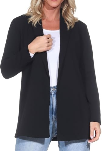 JDY Femme Jdygeggo L/S JRS Noos Blazer, Black 1, S EU