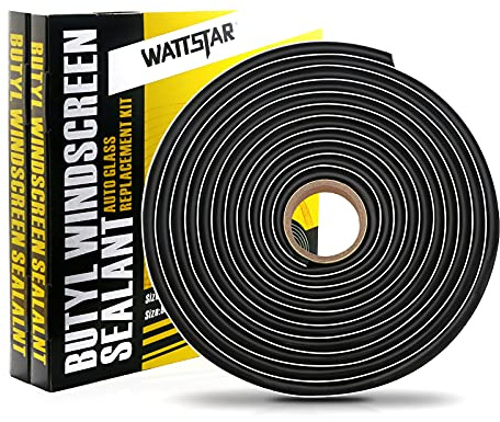 wattstar Black Butyl Tape, 3/8'' x 15ft Headlight Sealant, Black RV Sealant Tape for Car/RV Headlamps, Taillights, Windshields, Windows and Doors, 2PCS