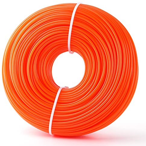 CHRORINE Trimmerfaden Mähfaden Rund 2,4 mm x 100 m Nylonschnur Freischneider Motorsense Faden Motorsense Zubehör