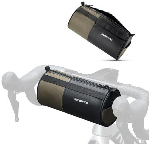 ROCKBROS Lenkertasche Fahrrad Fahrradtasche Umhängetasche Fronttasche mit Schultergurt für Mountainbikes Rennräder E-Bikes Falträder ca. 1,7L