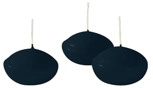 Schwimmkerzen Durchmesser 4,5 cm Höhe 2,7 cm - 20 Stück - Farbe Nachtblau - Cereria Di Giorgio