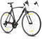 Hiland 700c Rennrad, 14 Gänge, Leichter Aluminiumrahmen, 28 Zoll Rennrad, Rahmengroß L City Commuting Fahrrad für Männer Frauen, Schwarz