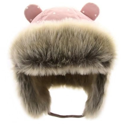 Chapeau Chapkas Hiver pour Bébé Enfants, Chapeau Bonnet Aviateur Pilote avec Earflap, Chapeau d'hiver Chaud Doux pour Bébé Garçons Fille de 0 à 6 Ans (FR/ES, Numérique, 52, Rose)