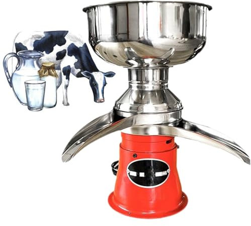Professional Whipped Cream Dispenser Electric Fresh Milk Cream Separator for Cow Milk 50L/H Milk and Cream Butter Separator Machine, Milky Cream Separator for Farmer