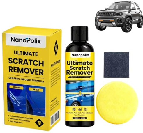 Nanopolix Scratch Remover - 100g/3.53oz, Nano Polix Scratch Remover, Pasta rimuovi graffi, Sicuro su Tutti i Tipi di Finitura, Delicato sulla carrozzeria