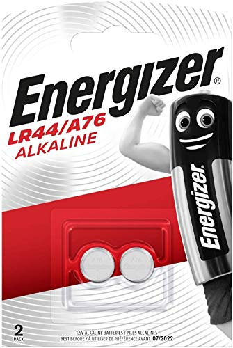 Energizer - Pile ronde et plate ou plaquette, modèle LR44, type 2/A76, cond. 2