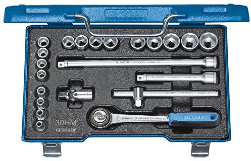 Gedore Socket set 3/8 Inches 6 - 22 mm/30 Hmu