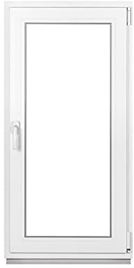 Framex Premium Kellerfenster - Kunststofffenster Weiß BxH 600 x 1200 mm - Garagenfenster/Gartenhaus Fenster BxH 60 x 120 cm 2-fach Verglast - Din Rechts-Funktion Dreh Kipp Fenster-Alle Größen