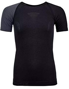 Ortovox Damen 120 Comp Light Short Sleeve, Black Raven, M