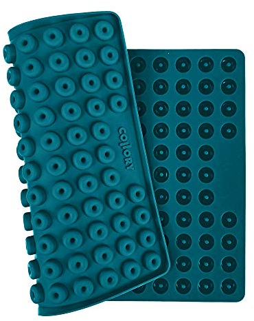 Collory Mini Donut (1,8cm) Silikon Backform für Hundekekse & Hundeleckerlis, Pralinenform, Schokoladenform, Antihaftend und Lebensmittelecht (BPA-Frei)