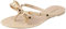 Top Moda Damen-Flip-Flops-Sandalen mit Nieten, mit Schleife, Hautfarben, 38 EU