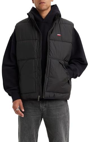 Levi's Sunset Vest Jet Jacket Hombre, Jet Black, S