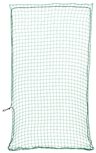 vidaXL Anhängernetz, Hängernetz mit Gummiseil, Abdecknetz für Anhänger, Transportnetz Ladungssicherungsnetz Gepäcknetz, Grün 4,5x2,5m PP