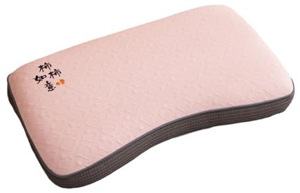 Folpus Buchweizenkissen zum Schlafen, Nackenstützkissen, bequem, atmungsaktiv, Abnehmbarer Kissenbezug, Bettkissen, Nackenstützkissen, Rosa