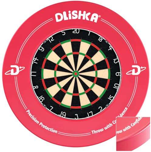 Dart Catch Ring Surround, Dart Accessories, Dartboard Protective Ring with EVA Surround for Optimal Wall Protection, Easy Assembly and Disassembly, Perfect for Home and Bars (Red)