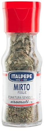 Italpepe, Foglie di Mirto, 16 g, Spezia Aromatica, Perfetta per Brasati e Minestre, Ideale per Insaporire Carni Rosse e Piatti Tradizionali