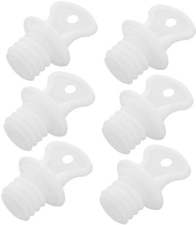Yardenfun 6 St Skruvplugg för Varmvattenflaska Läckagesäker Plastlock med Gängad Tätning Hållbar och Enkel att Installera för Förlängd Värmeisolering
