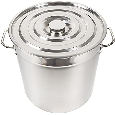 70 l gastronomikastrull med stor kapacitet lock tillsatt soppgryta rostfritt stål kastrull och campingkokare för gasspisar och induktionshällar, maximal tolereringstemperatur 650 ℃