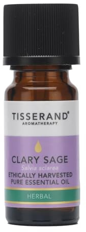 Tisserand Clary Sage Ethically Harvested Essential Oil - 9ml | Balancing Clary Sage Aroma, 100% Natural Pure Essential Oils, Uncompromising Quality, Certified Vegan