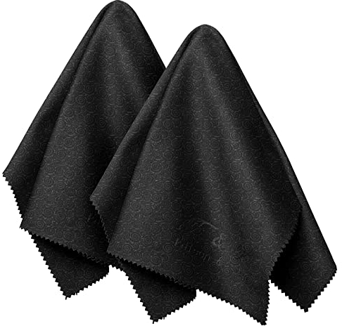 Edison & King 2X XXL Brillenputztücher (30x40cm) - besseres Handling der Mikrofasertücher durch Grip-Struktur …