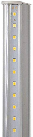 Vetrineinrete® Sottopensile led smd trasparente plafoniera neon tubo 30 50 60 90 120 cm luce bianca fredda 6500k reglette per soffitto mensole ripiani (90 cm 18 watt) P85