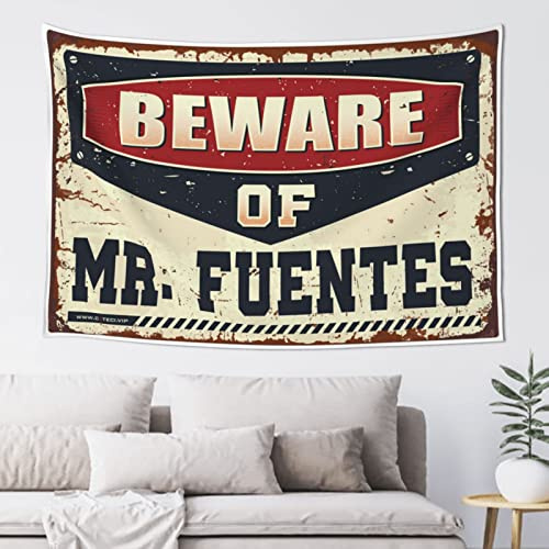 Abipuir Cave Man Bar Cuidado con el Sr. Fuentes Tapiz Decoración para recámara, Divertida Decoración al Aire última intervensión (Tamaño: 75 x 100 cm)