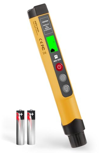 AEGTEST AEG-1223 Rilevatore di Fughe di Gas con Allarme Visivo e Sonoro, Luce Integrata, Risposta in 0,5s, Rilevatore di Gas Naturale per Perdite di Metano, Propano per Casa