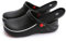 Ölbeständige Kochschuhe, Clogs Für Damen Und Herren, rutschfeste Küchenschuhe, Garten-Sicherheits-Arbeitsschuhe Mit Bequemer Sport-Einlegesohle(Black,39 EU)